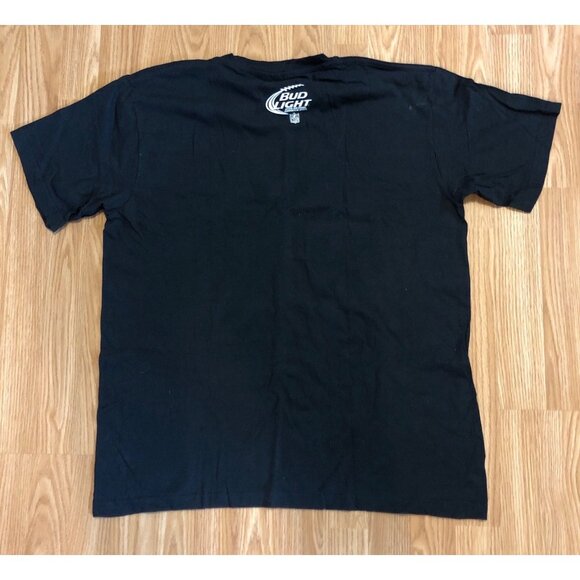 NFL Bud Light New Orleans Saints Big Easy Football Men's T-Shirt Black XL - Picture 5 of 8